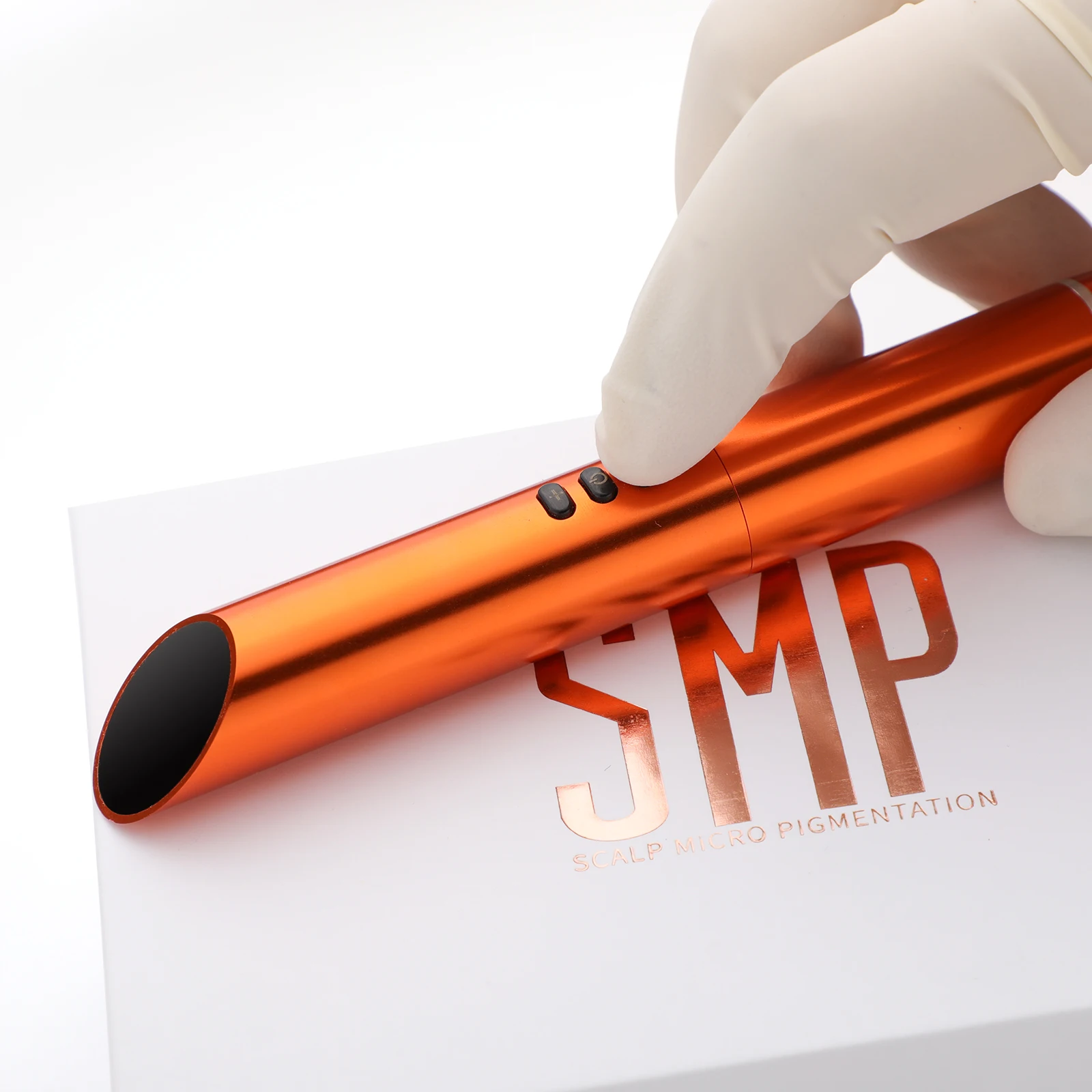 SMP Dual Battery Boutique Tattoo Embroidery Wireless Pen Rotating Tattoo Pen Makeup Tattoo Tattoo Eyebrow Supplies Orange