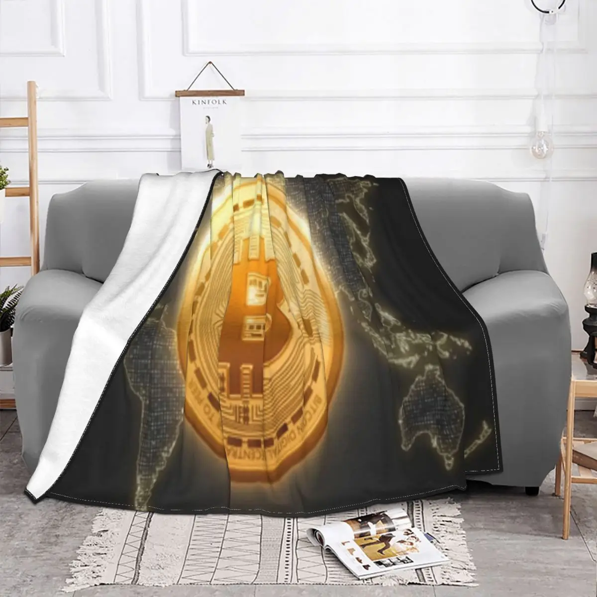 Bitcoin 1522 Blanket Bed Blanket Home And Decoration Throw Blanket