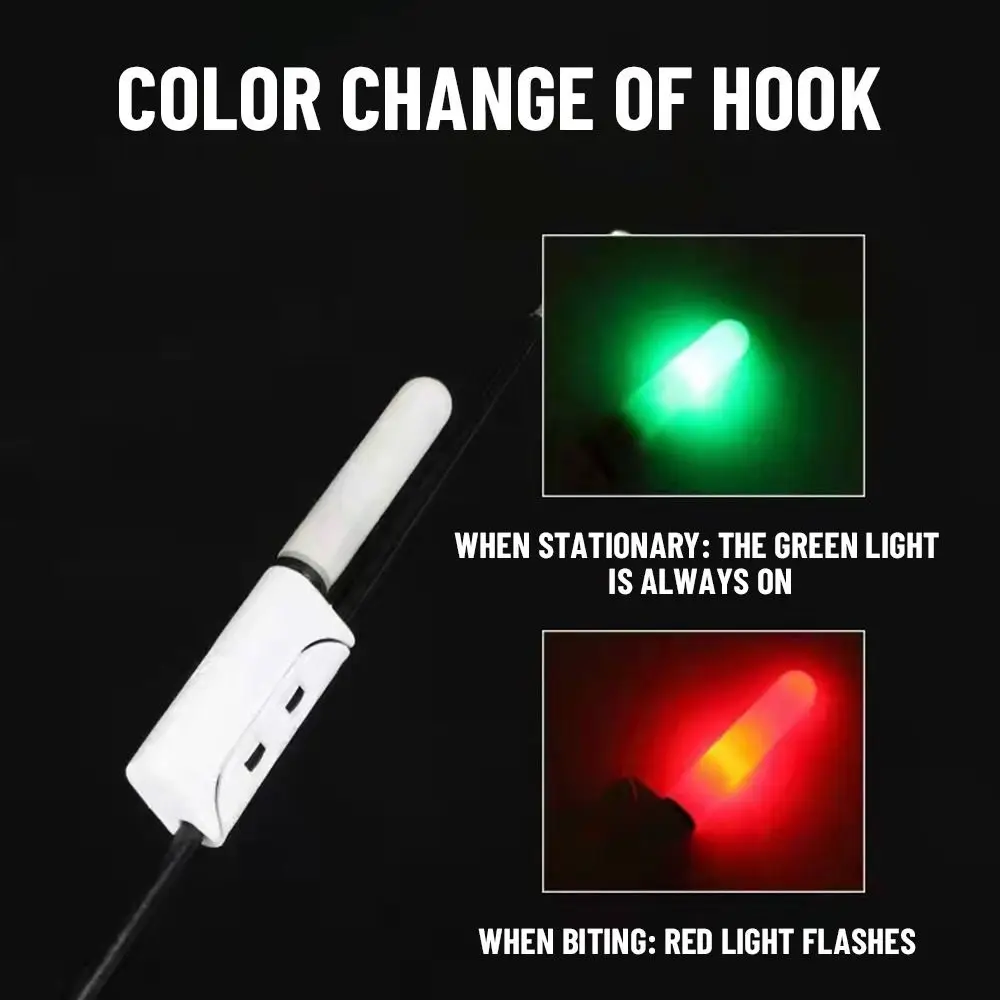 

1Pc Night Fishing Electronic Rod Luminous Stick Light LED Removable Waterproof Float Tackle Bite Alarm Night Fluorescent Light