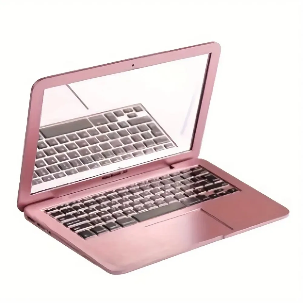 

New Portable Mini Computer Mirror Foldable Laptop Shape Makeup Mirror High Quality Pocket Mirror Beauty