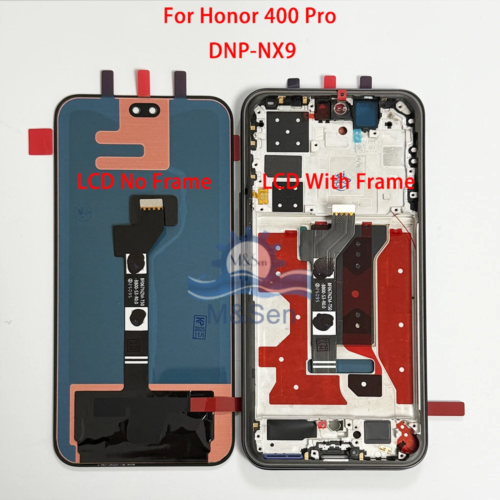 6.7" Oryginalny wyświetlacz Amoled do Huawei Honor 400 Lite LCD z ekranem dotykowym do Honor 400 DNY-NX9/ 400 Pro DNP-NX9 z ramką — zdjęcie produktu 2