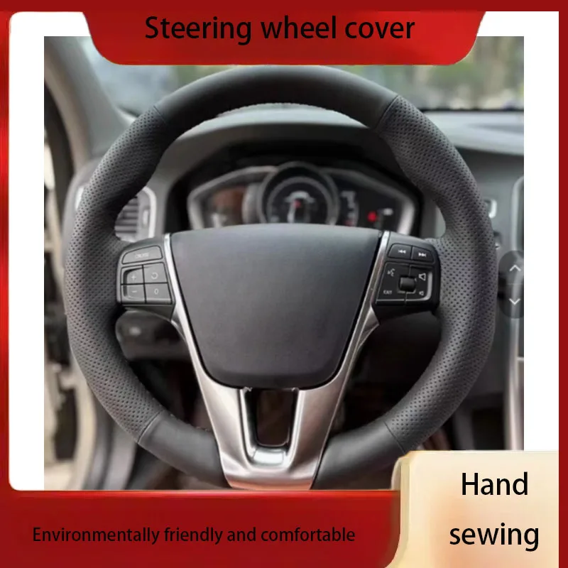 

Customize Hand Sewing Microfiber Leather Car Steering Wheel Cover For VOLVO XC60 S60 V40 V60 S40 2011 2012 2013 2014 2015-2017