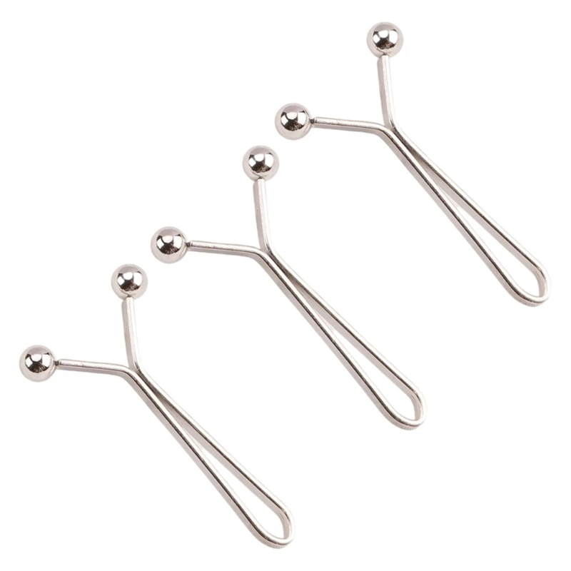 F42F 3lots Silver Buckles Extender Detachable Button Adjusters Elastic Waistband Clothing Buckles Sewing Tool