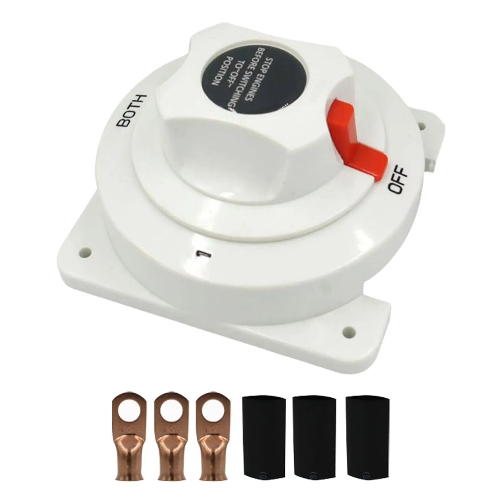 

Marine DC Battery Selector Switch Disconnect Switch 300A Waterproof 6V 12V 24V