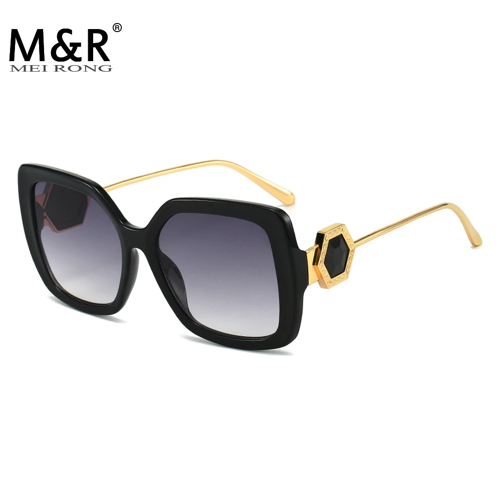 2023 New Women's Square Sunglasse Personalized Colorful Luxury Large Diamond Fashion Glasses Trendy Versatile Decorative Sunnies