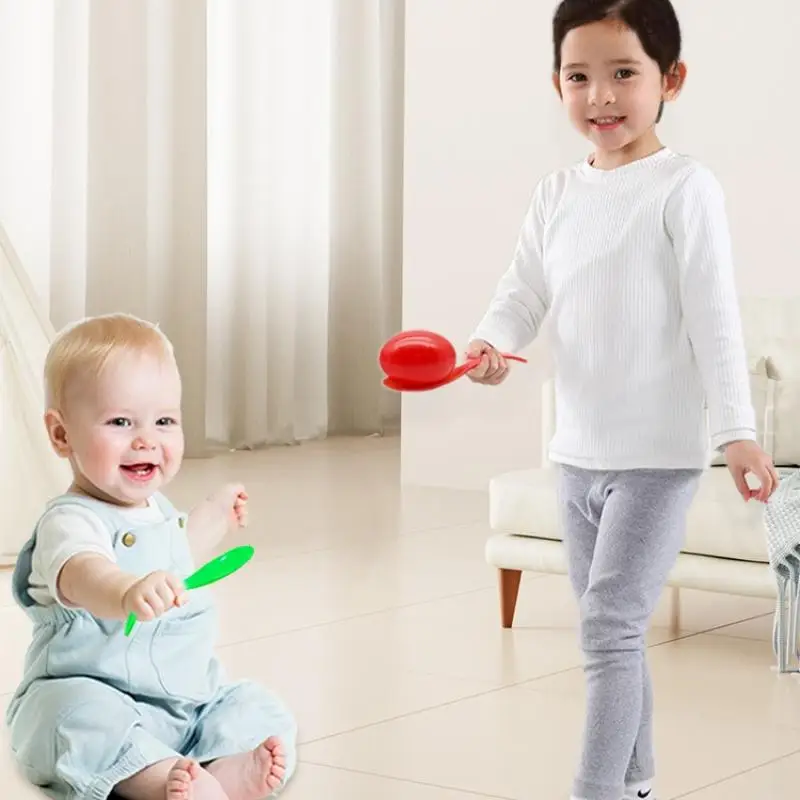 

Easter PP Egg Balancing Spoon Race Game Sets Fun Exercise Egg Balancing Spoon Balancing Running Competition Game