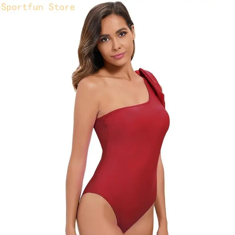 Tummy Control Bathing Suit Piece Monokinis Swimming Costume Tummy Control X7JD