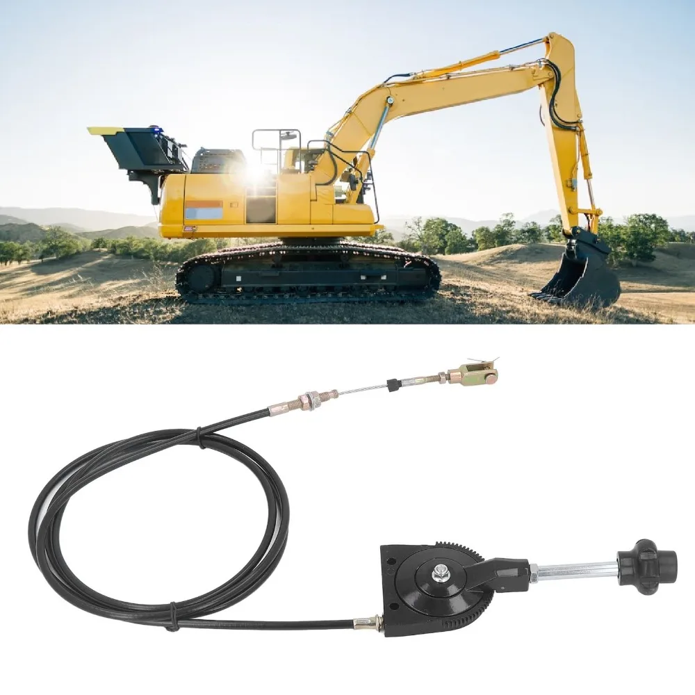 2.5 Meter Length Excavator Throttle Cable Flexible Wire Quick Response Manual Throttle Cable Stainless Steel for EX230