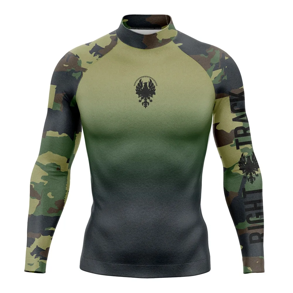 Men\'s Rash Guard Long Sleeve Shirts Surfing Clothes Swimsuit Rashguard Uv Protection Water Sport T-shirt Swimwear Diving Suit