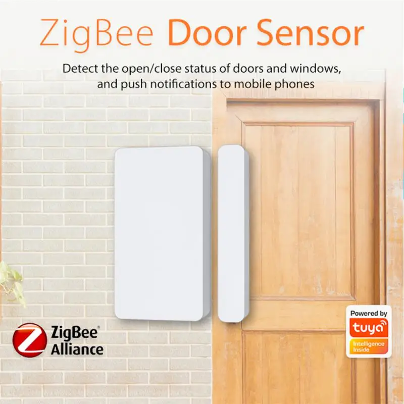 Tuya ZigBee NEO Door Window Sensor Open/Closed Detectors Monitor Smart Home Life App Remote Control Works With Alexa Google
