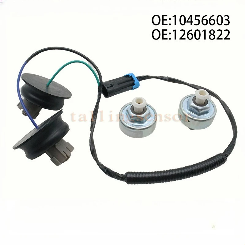

12601822+10456603 Detonation Sensor for Buick Chevrolet Silverado GMC Sierra 2002 2003 2004 Dual Knock Sensors With Wire Harness
