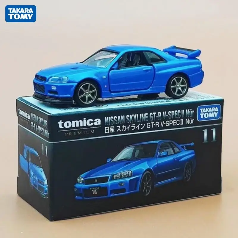 

Takara Tomy Tomica TP11 GTR Car Black Alloy Sports Car Model Toy Birthday Gift Collection Ornament Simulation Vehicle