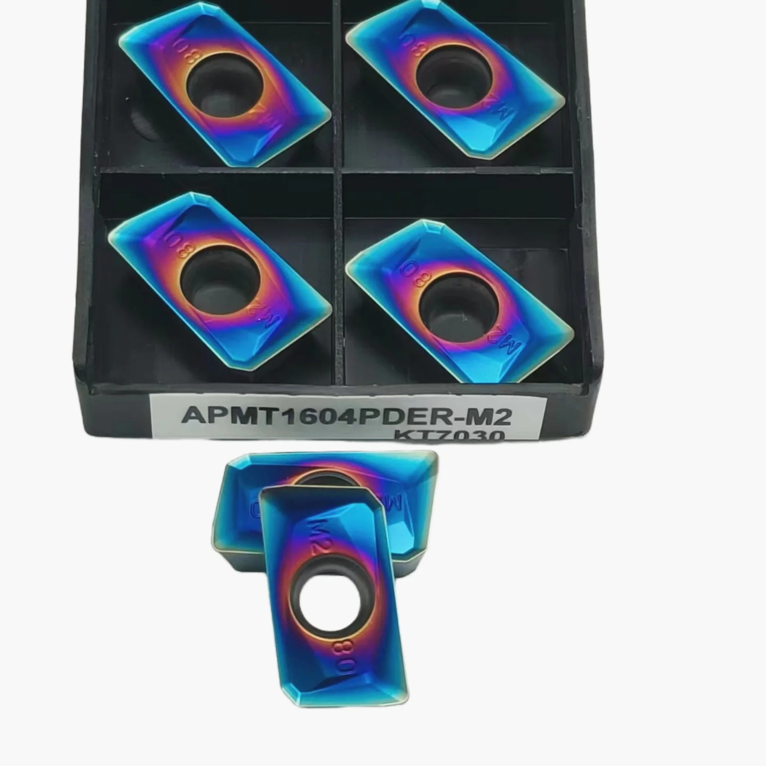 圧力計用ステンレスインサート,apmt1604pder h2,apmt1604pder m2,kt7030,10個