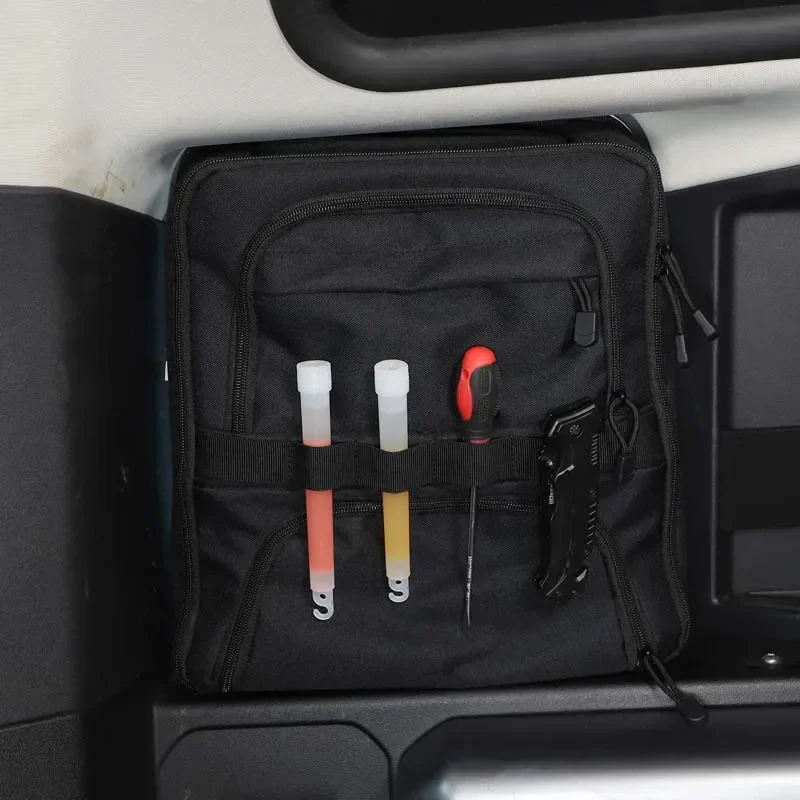 Oxford Cloth Black Car Trunk Storage Box Bag Cargo Tools Tidying Package For Land Rover Defender 110 130 2020-24 Car Accessories