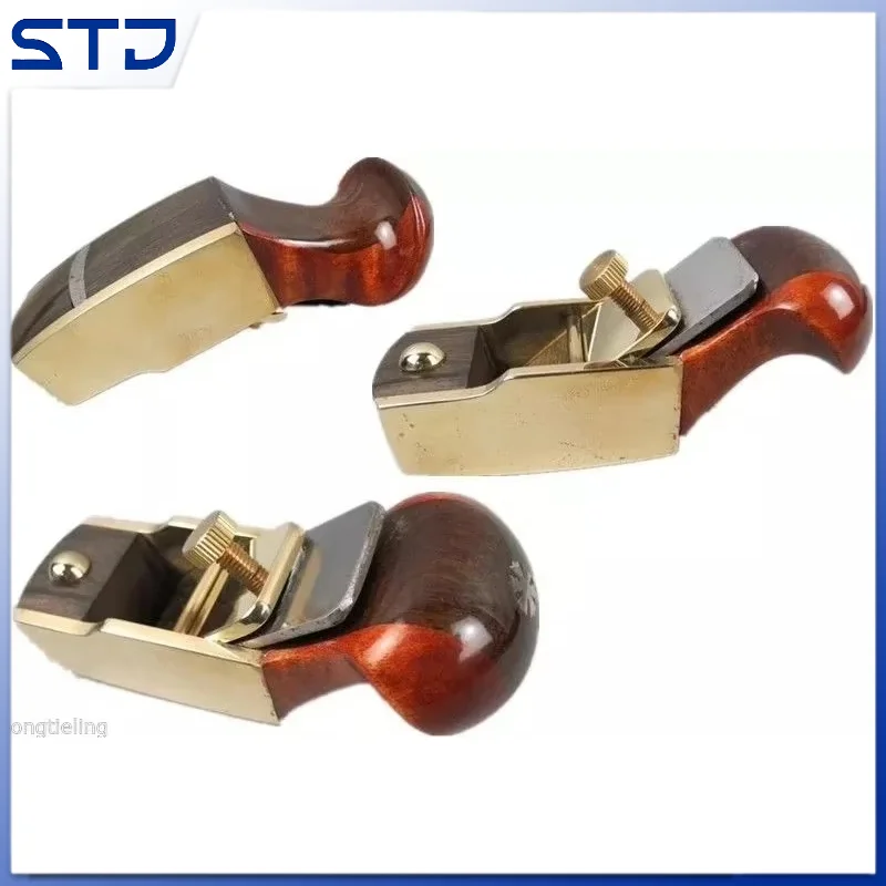 

Beautiful convex bottom brass wrap Different size blackwood planes woodworking tool