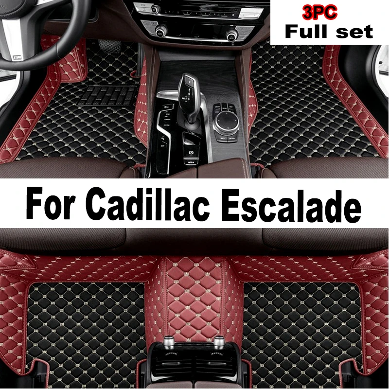 

Car Floor Mats For Cadillac Escalade Seven Seats 2007 2008 2009 2010 Custom Auto Foot Pads Carpet Cover Interior Accessories