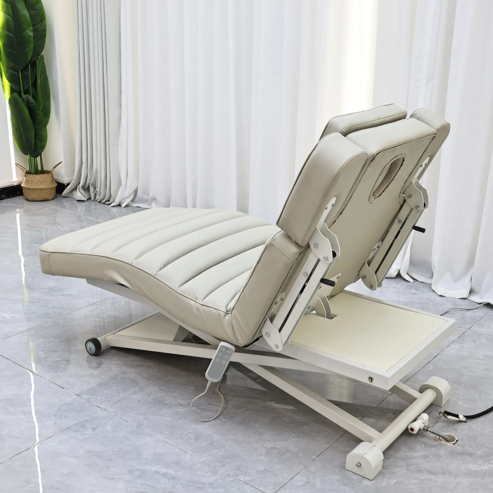 Factory Customized Electric Facial Spa Bed Massage Table Beauty Salon Eyelash Lash Beds Metal Lifting Base Furniture Wholesale