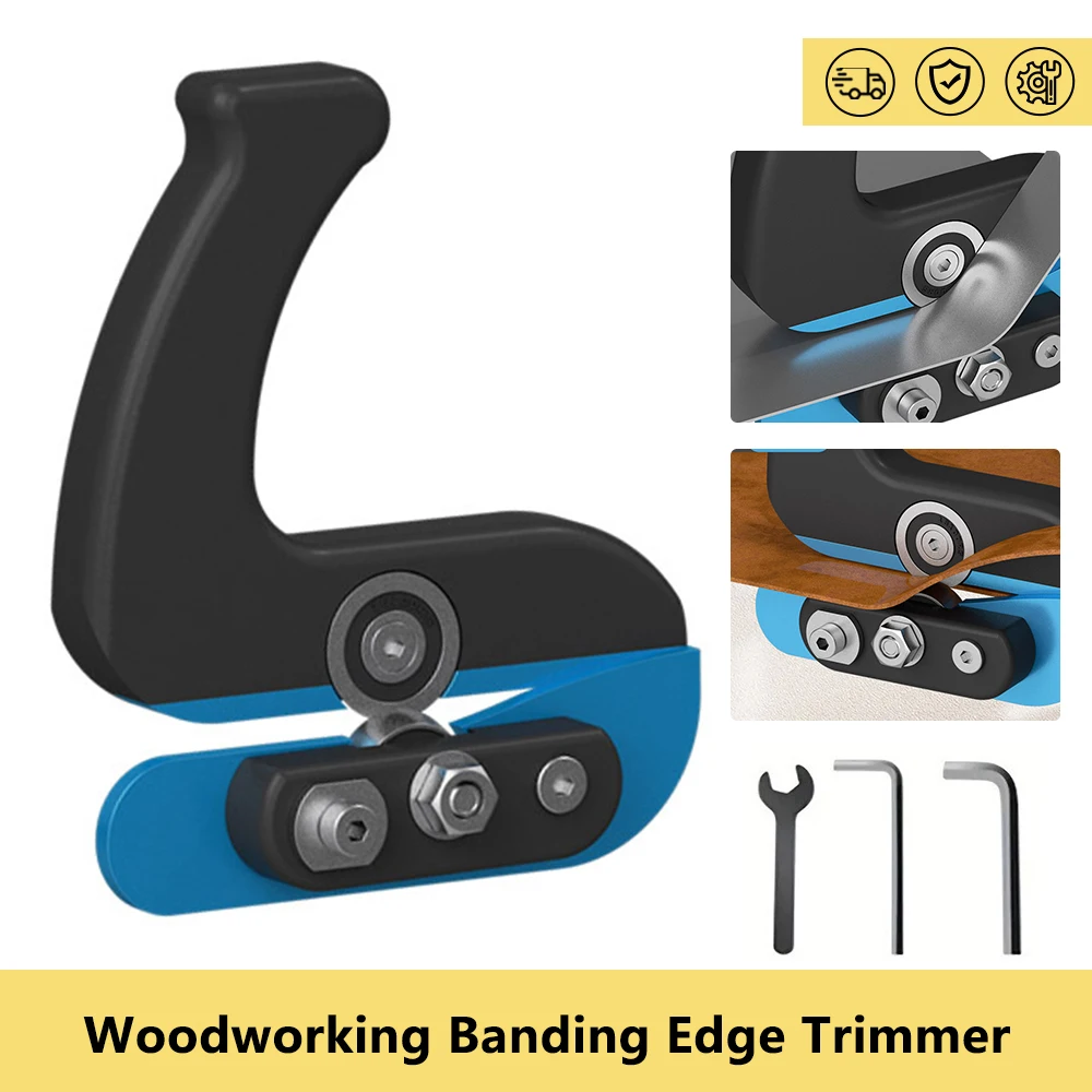 Hot 1Pcs Versatile Woodworking Banding Edge Trimmer Cutter Portable Trimmer Deburring Tool for Wood/Veneer/Plastic & Thin Sheets