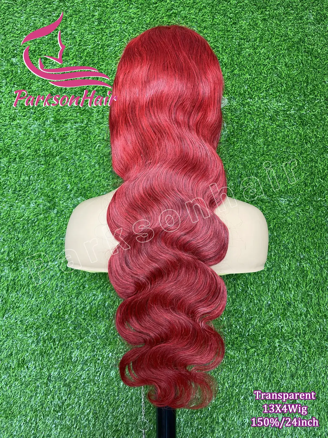 الجسم موجة الأحمر 13X6 الدانتيل الشفاف الجبهة خصلات الشعر المستعار الإنسان قبل قطعها البرازيلي الدانتيل الباروكات الأمامية للنساء 100% الشعر البشري #2