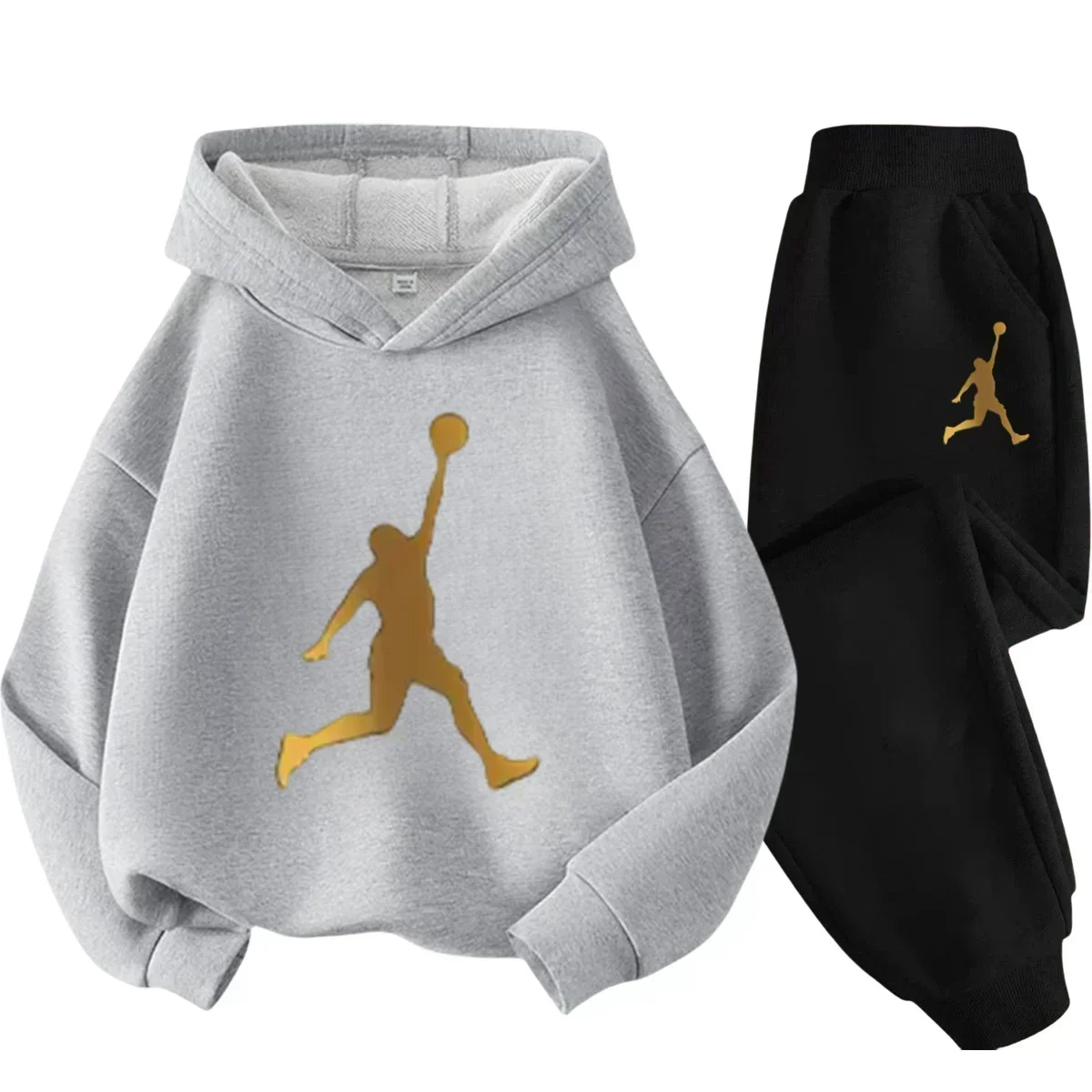 New York Jordan Children Hoodie 2pcs Set Boy Girl Kid Autumn Spring Long Sleeve Pants Suit Casual Fashion Sportsuit Fan Clothing