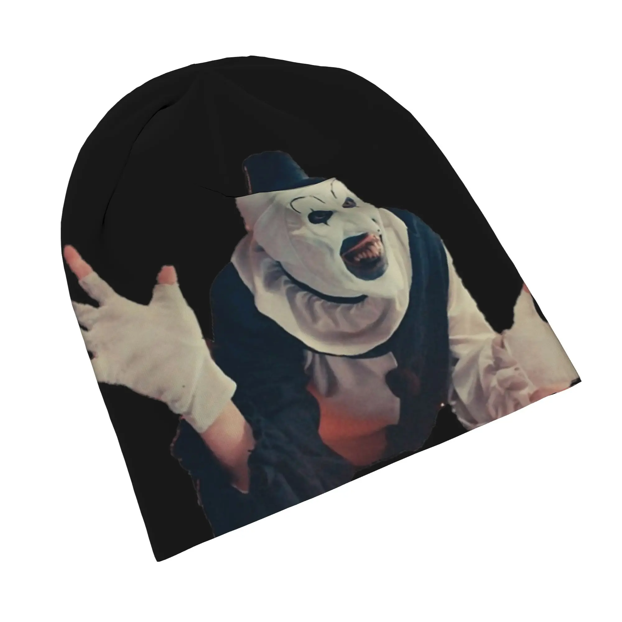 Terrifier Art  Caps Horror Movie Hip Hop Men Women Street Skullies Beanies Hat Spring Warm Head Wrap Bonnet Hat
