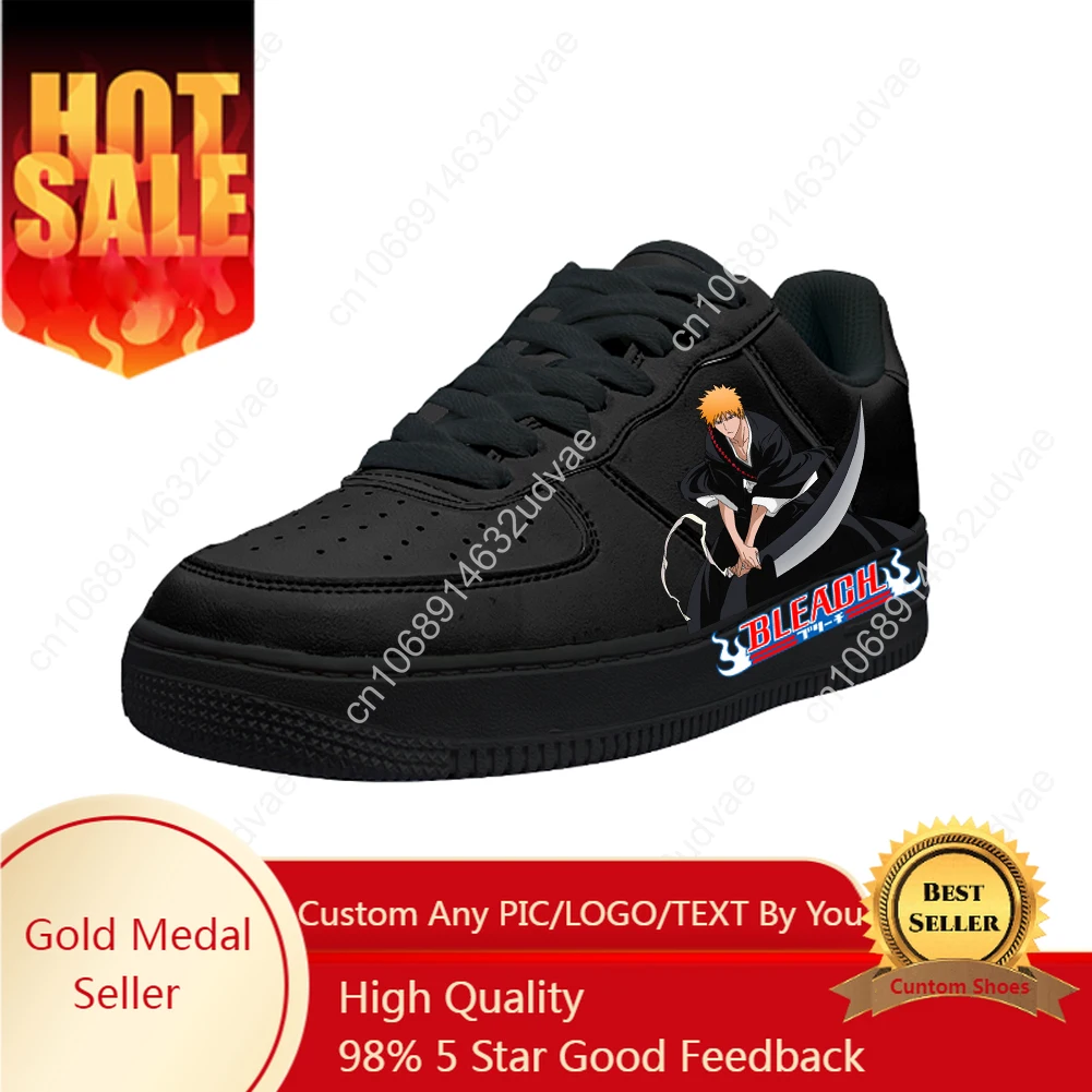 

B-BLEACH Casual Shoes Platform Sneakers Mens Womens Teenager Flats Sneaker Customizable Shoe 3D Graffiti Kateboarding Footwear