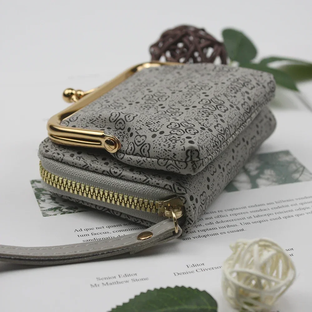 2pcs Set Mini Pouch Original Brand Watches Simple Style Retro Fashion Woman Wallets for Outdoor Activities Daily Life