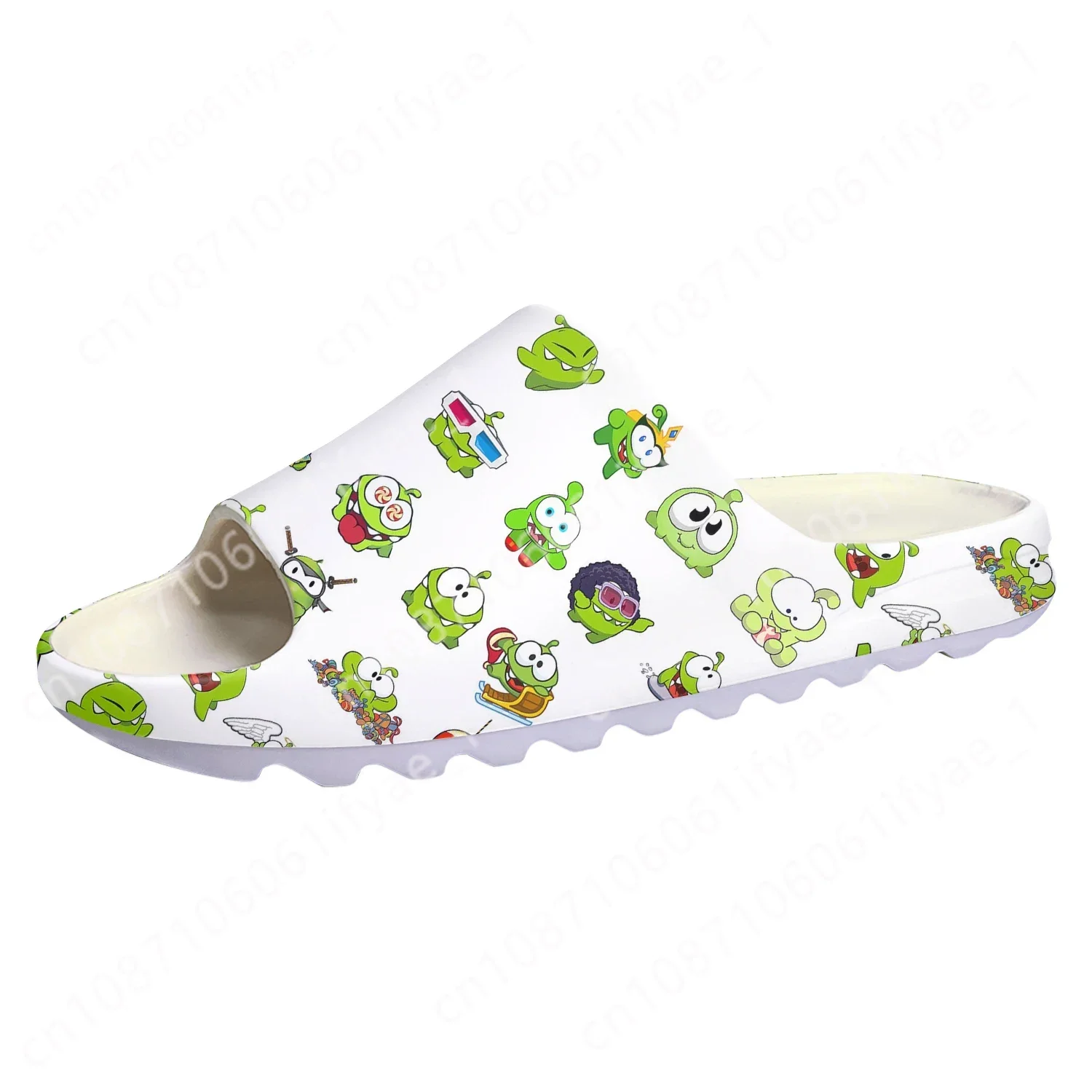 

Cut The Rope Custom Soft Sole Sllipers Cartoon Game Mens Womens Teenager Fashion Home Clogs Custom Water Shoes on Shit Sandals