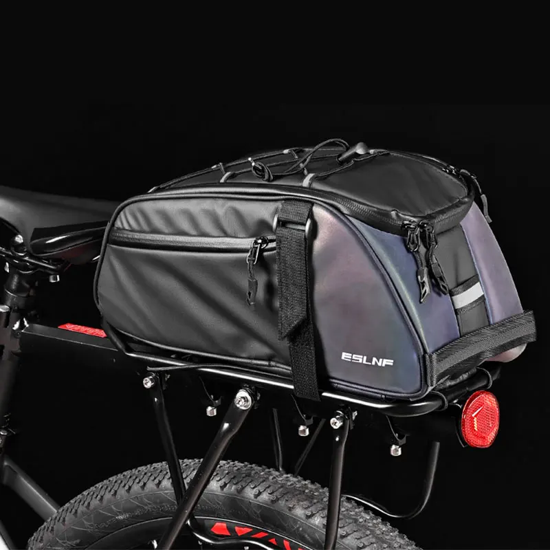 

Multifunctional Bicycle Briefcase Rear Seat Bag Waterproof Bike Rack Trunk Cargo Bag Pannier Bag Handbag Large Capacity Handbag