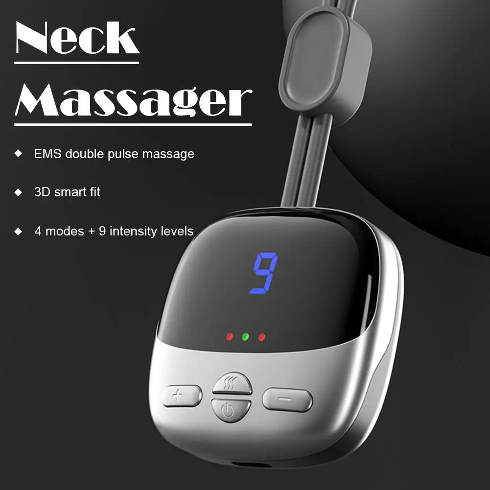 

Mini Smart Hanging Neck Shoulder Cervical Spine Massager Mini Portable Hot Compress Neck Artifact Dredging Neck Protector