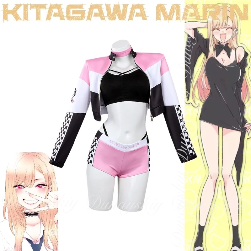 Мое платье Darling Kitagawa Marin для учениц средней школы, которые наслаждайтесь галлом и косплеем, костюм для косплея, аниме, полный комплект