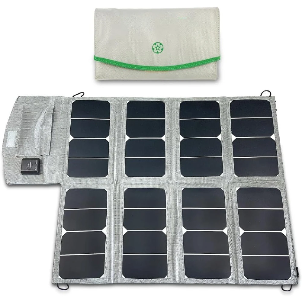 CPAP機器用コンパクト50Wソーラーチャージャー、パイロットフレックス/ライトバッテリー用折りたたみ式デザイン、信頼性の高い屋外および緊急電源