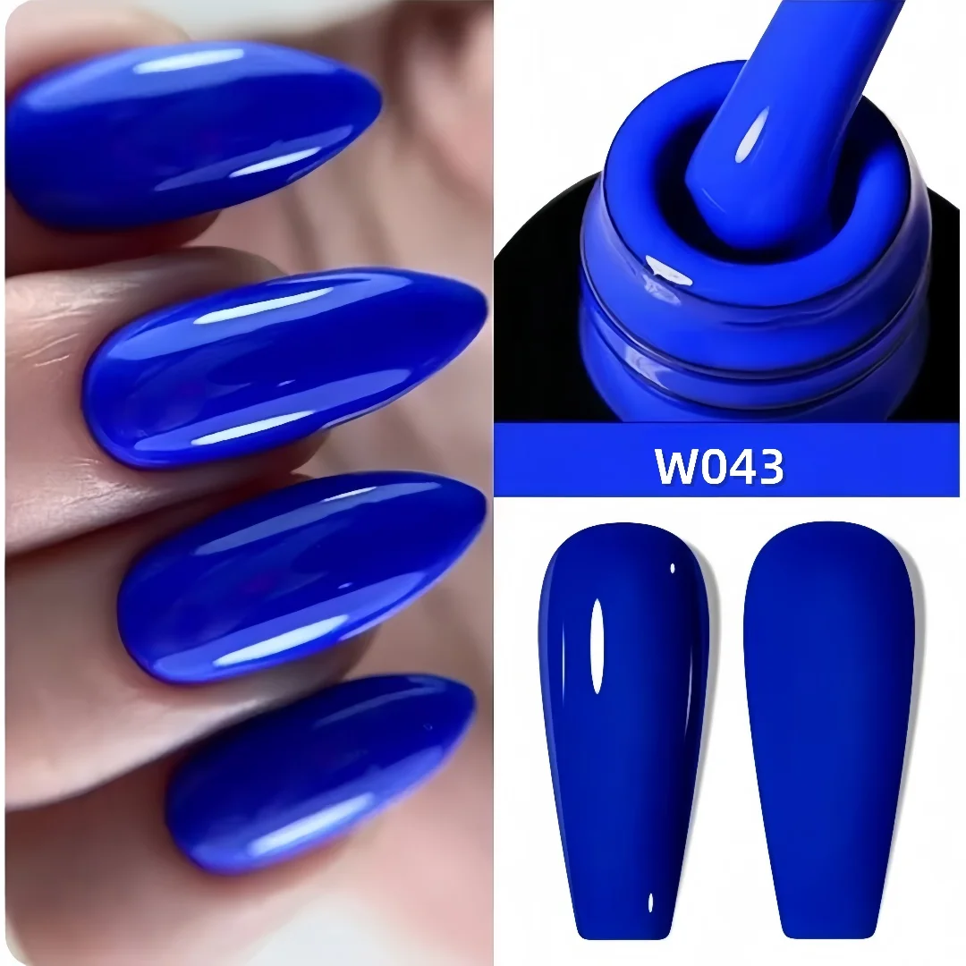 1Pc 15ML Klein bleu Gel pur vernis à ongles Gel ajouter Semi-Permanent tremper UV LED Construction Gel vernis