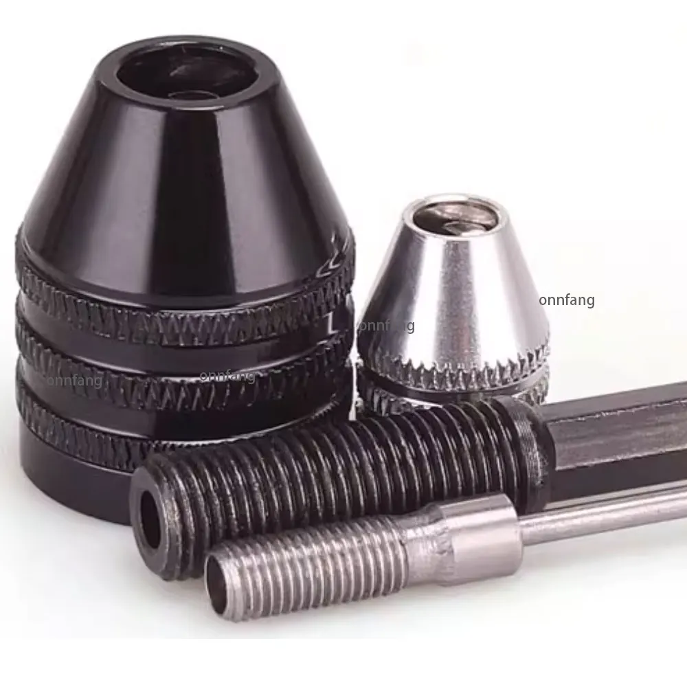 1PC Drill Chuck Keyless Impact Driver Adaptor Hex Round Shank Screwdriver Head Micro Fixture Drill Bits for Electric Grinder