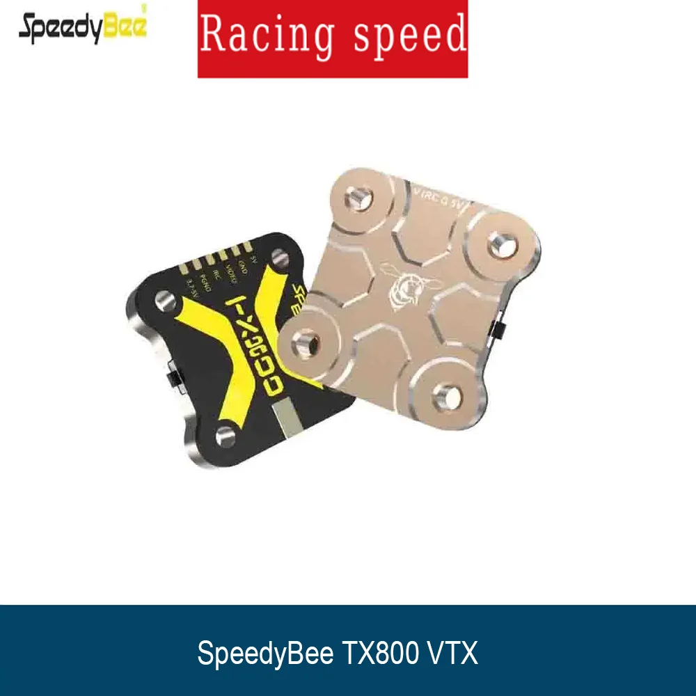 

SpeedyBee TX800 VTX 5.8G 48CH PitMode 25mW/200mW/400mW/800mW Output Long Range Transmitter Tramp Support For FPV Racing Drone RC