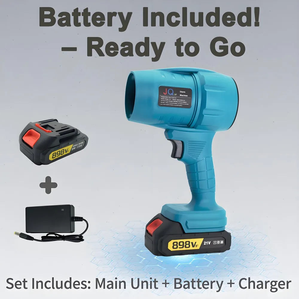 منفاخ هواء قوي مع مروحة تربو 550 جرام لتنظيف الأوراق والثلج والغبار - يتضمن ماكيتا 18 فولت - بطارية متوافقة