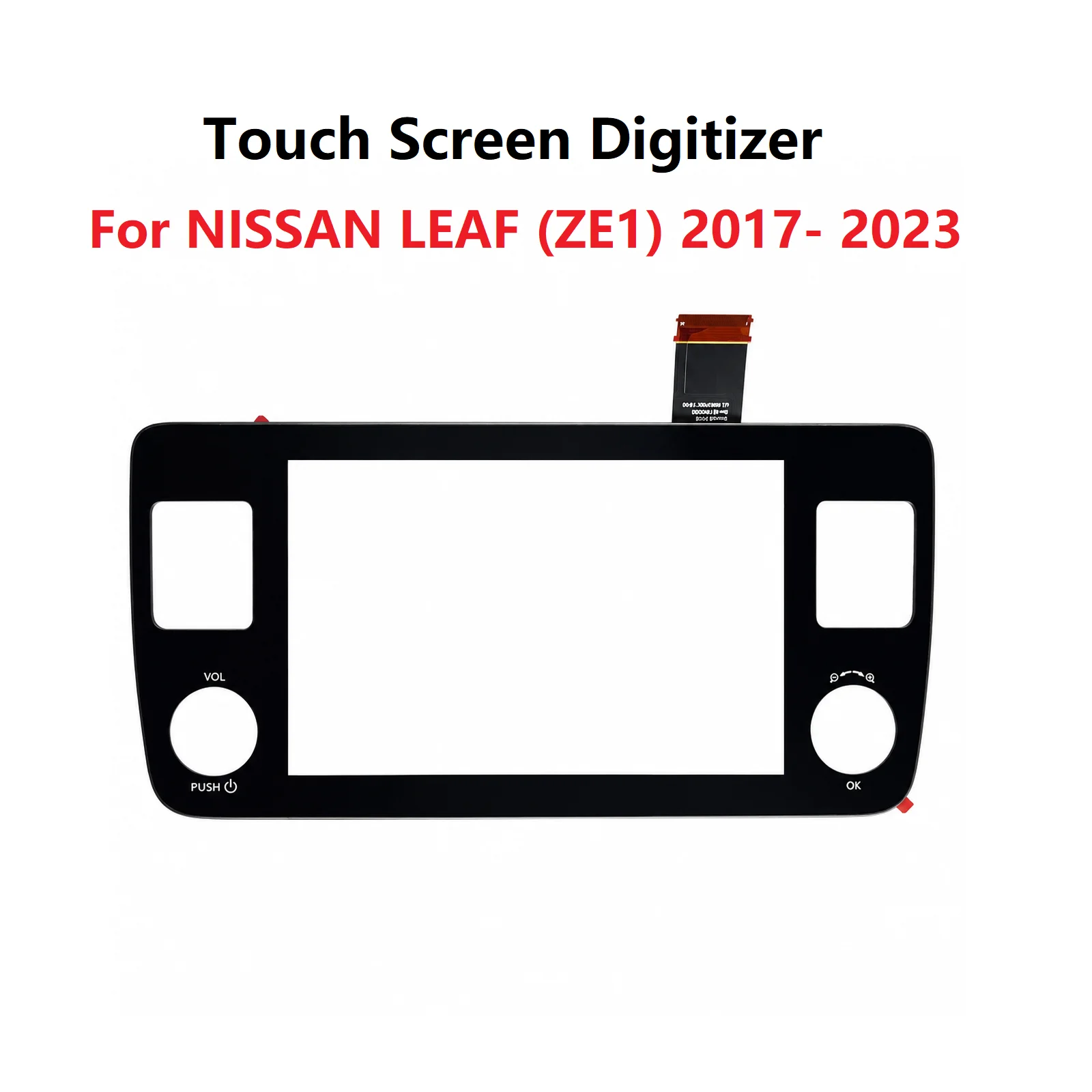 Touch Screen For NISSAN LEAF (ZE1) 2017- 2023 Radio DVD GPS Navigation Multimedia Touch panel Digitizer 259155SN0C