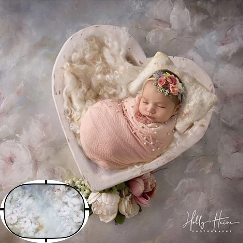 Tragbare Fotografie Hintergrund 180x132cm zusammen klappbare ovale Nanoback ground Baby Fotografie Hintergründe Studio Fotoshooting Requisiten