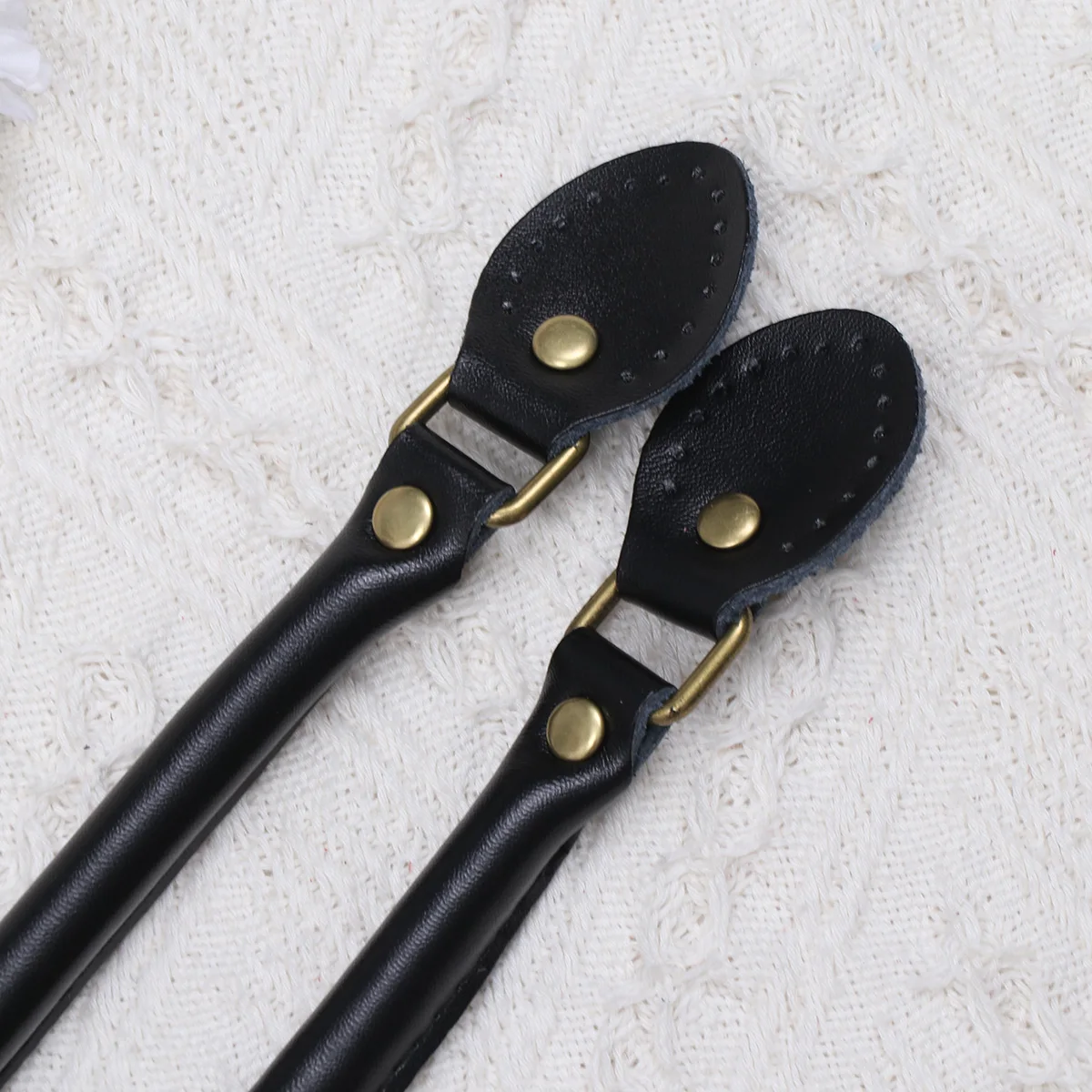 

1 Pair 60Cm Black Bag Handle Replacement Thickened Diy Sewing Strap For Handbag Tote Pouch Crossbody Bag Accessories