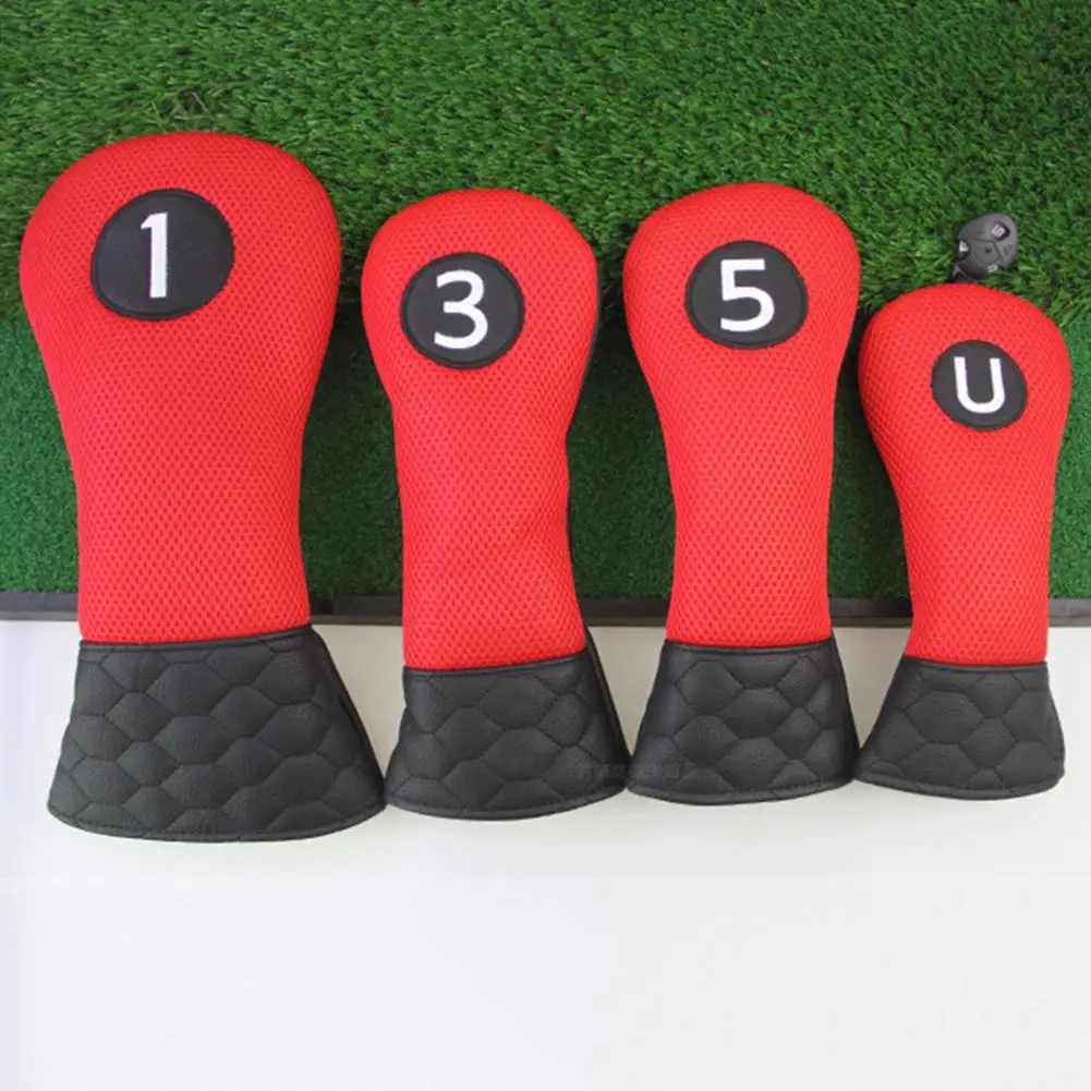 Faux Leather Golf Club Headcover Vibrant Faux Leather Golf Club Head Cover for Wear Resistant Stylish Golf for Clubs