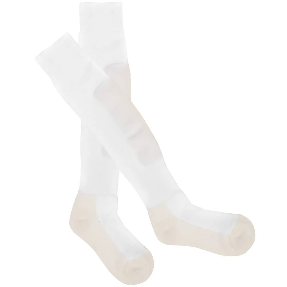 1 par acima do joelho meias acolchoadas joelho alta esgrima meias para esportes correndo esqui futebol proteção suporte sola antiderrapante