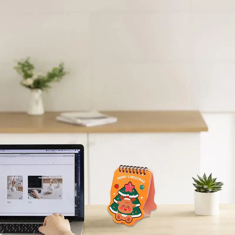 Steh kalender niedlichen Cartoon Weihnachten Schreibtisch Kalender flexible Tisch kalender multifunktion ale Stehpult Kalender nach Hause