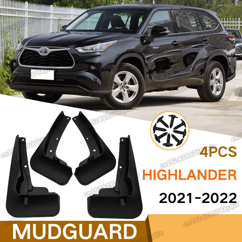 

car mud guard mudguard fender wheel for toyota highlander xu70 2021 2022 2023 2024 exterior accessories auto styling hybrid