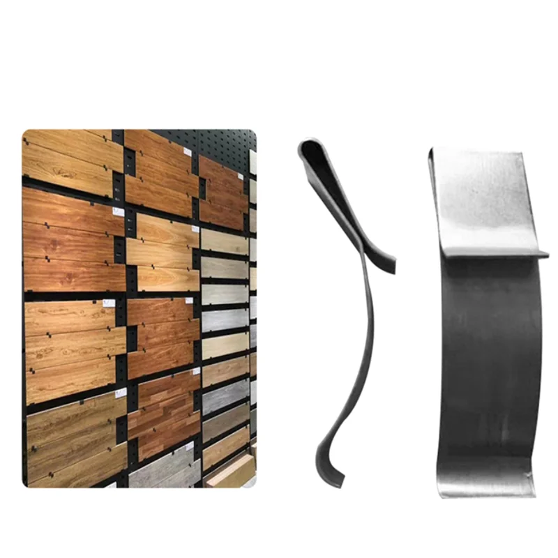 10PCS Ceramic Tile Display Rack Fixing Bracket Clip Steel Flat Wire spring