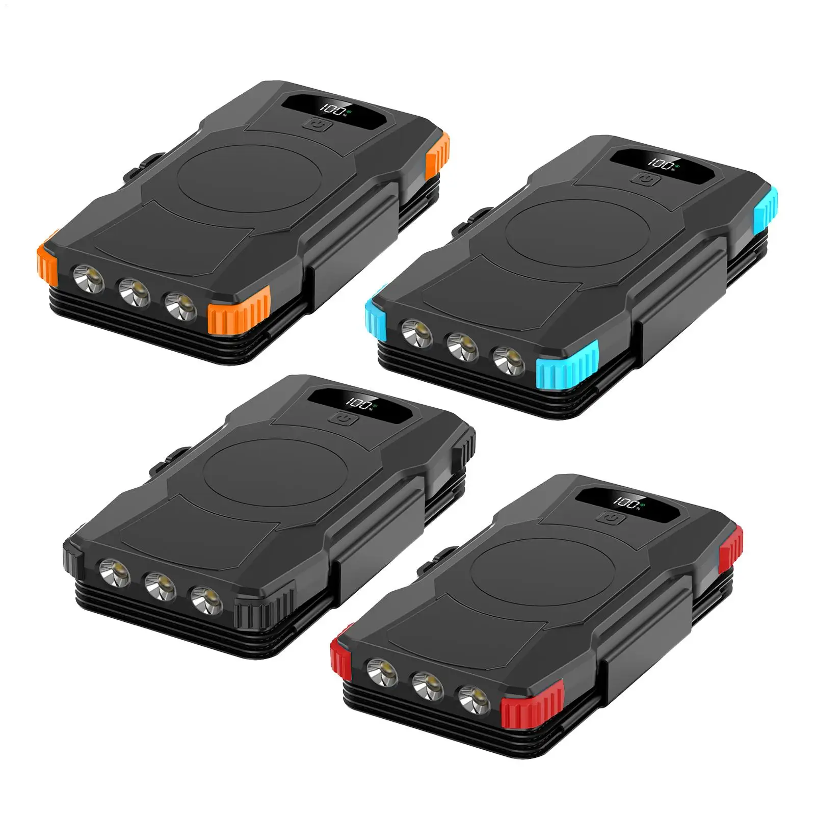 Solar Power Bank 20000mAh External Wireless Generator With Flashlight Solar Phone Charger For Camping Outdoor Home Backup