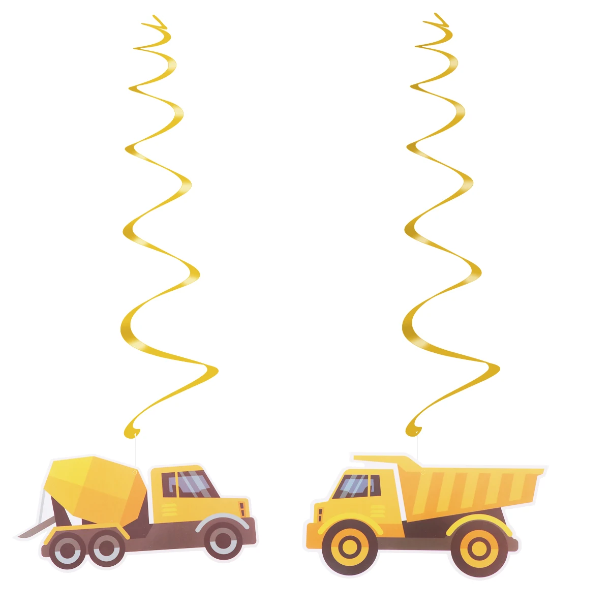 

46pcs Excavator Swirl Hanging Decorations for Baby Shower Birthday Jungle Theme Party Wedding Photo Backdrops Indoor Outdoor