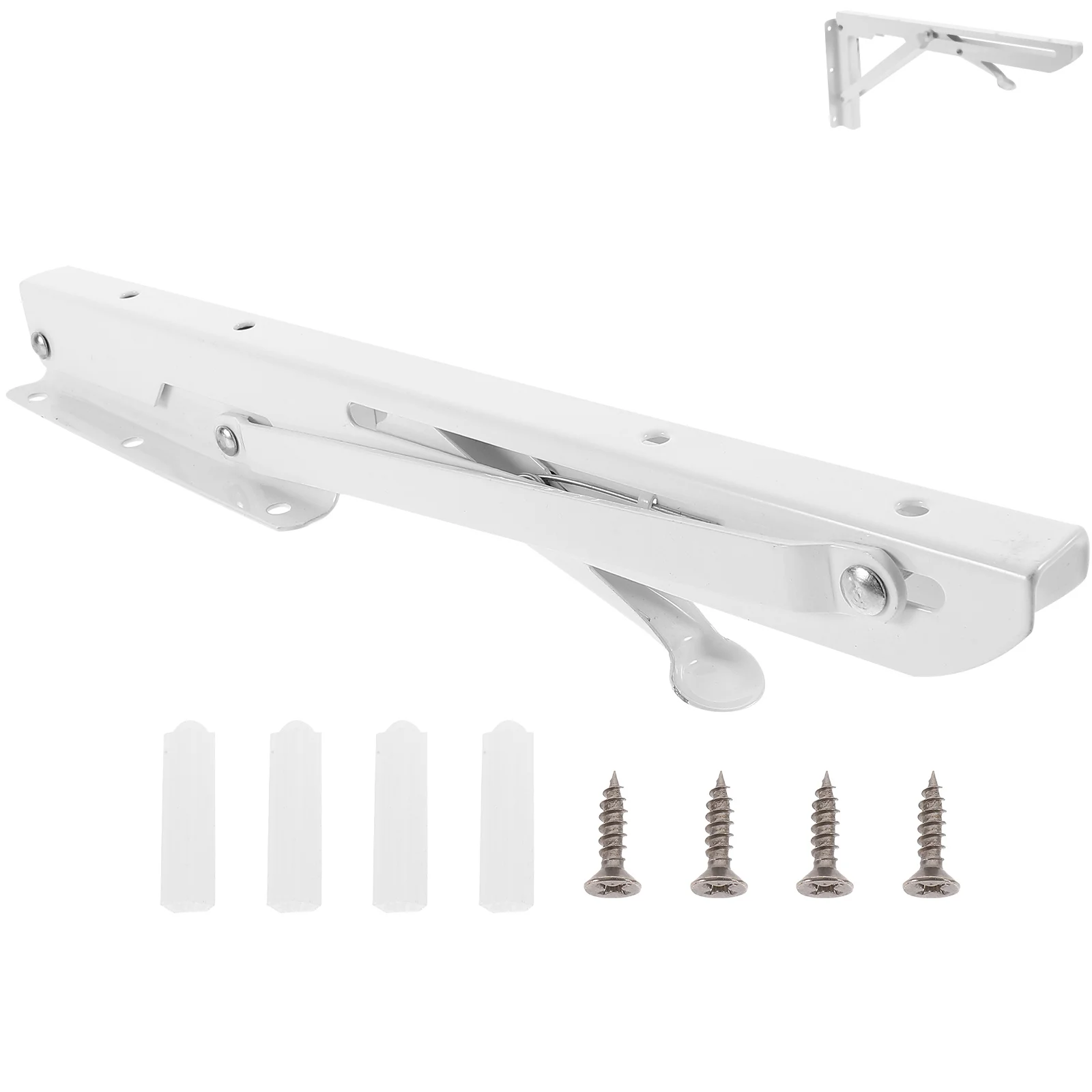 

Heavy Duty Metal White Wall Floating Shelves Steel for Bedroom Living Room Office Strong Easy Install Shelf for Storage