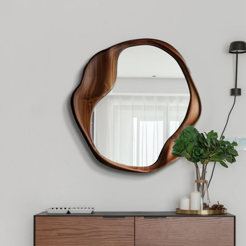 مرآة جمالية بيضاوية زخرفة الشمال النساء التصميم الإبداعي مرآة كول مكرامية Espelho Grande Para Quarto اكسسوارات المنزل
