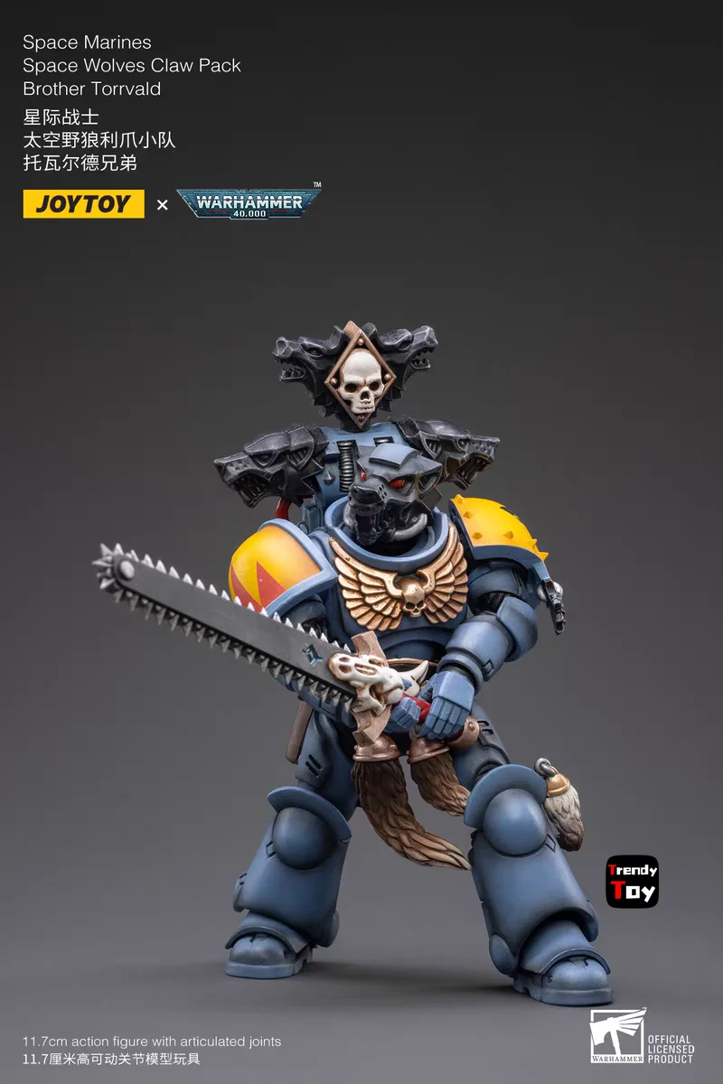 【JOYTOY】Warhammer 40K Space Marines Space Wolves Claw Pack Brother Torrvald 1/18 Action Figure Toys