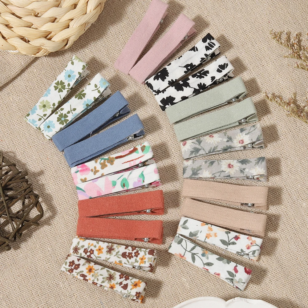20PCS/Lot 5CM Satin Ribbon Duckbill Clip Handmade Bow Women's Hair Clip Accessory Suitable Children and Girls' Hair Accessories